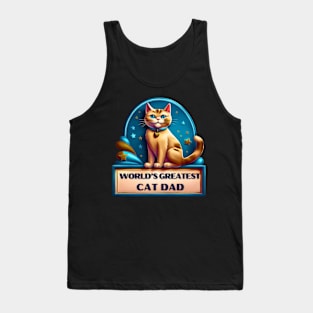 World's Greatest Cat Dad Tank Top